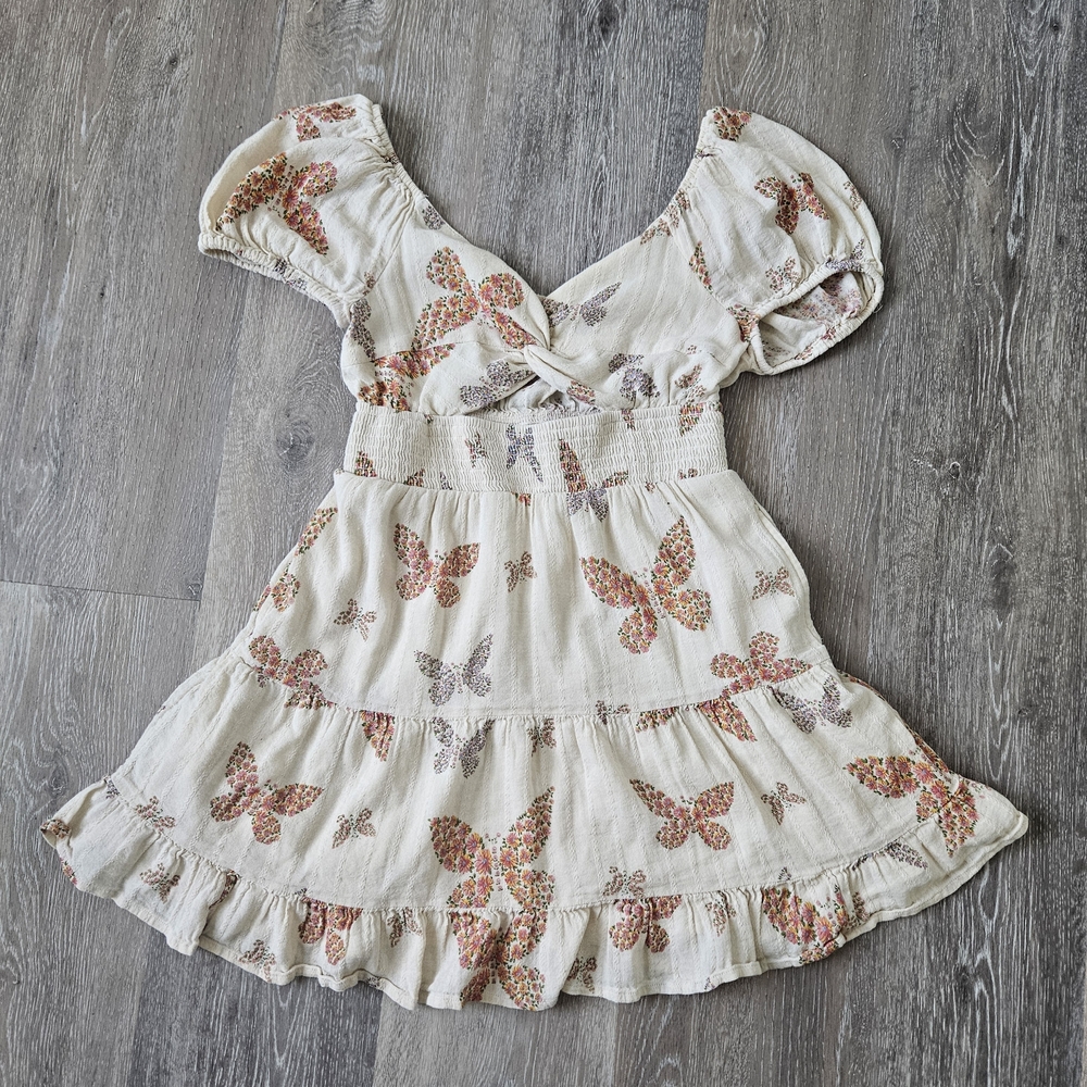 American Eagle By Payless Butterfly Print Mini Dress